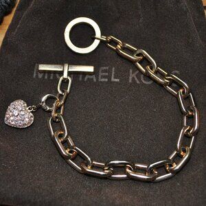 Michael Kors rose gold link bracelet